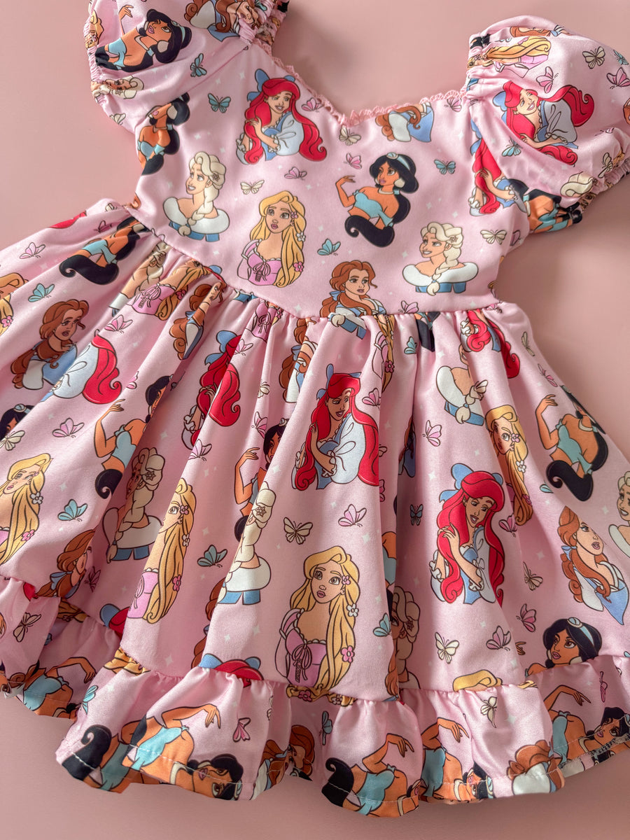 Classic Princess Dress - New Exclusive (RTS) Flamingo Baby Boutique Classic Princess Dress - New Exclusive (RTS) Flamingo Baby Boutique